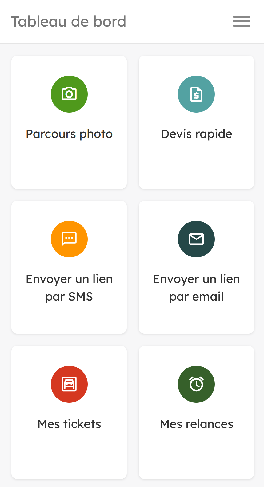 The app in four steps — exemple 1